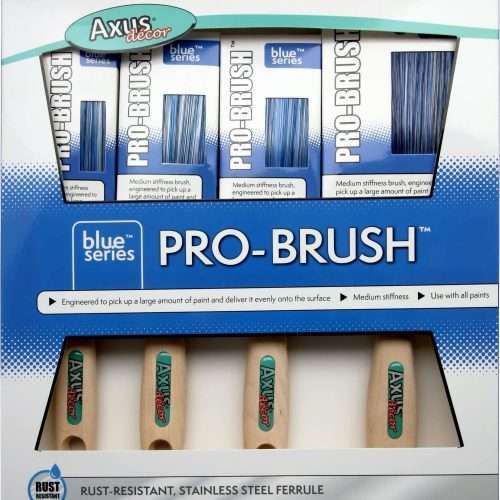 Axus Blue Series Pro Brush 4 piece Brush set