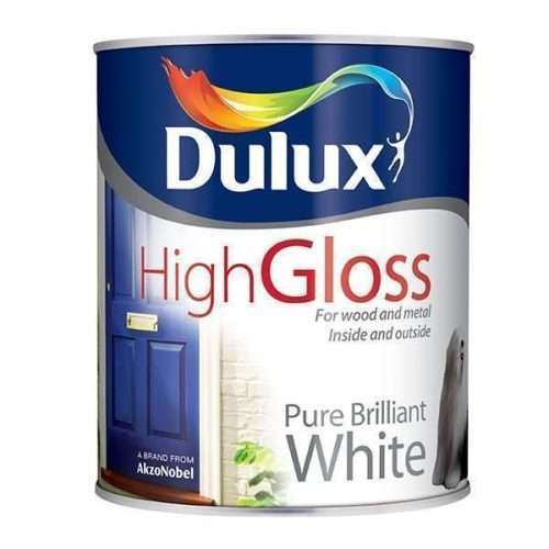 Dulux High Gloss Pure Brilliant White .75 L
